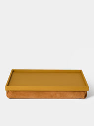 Giobagnara - Teddy Leather Bed Tray (21in/53cm) - Yellow - ABASK - 