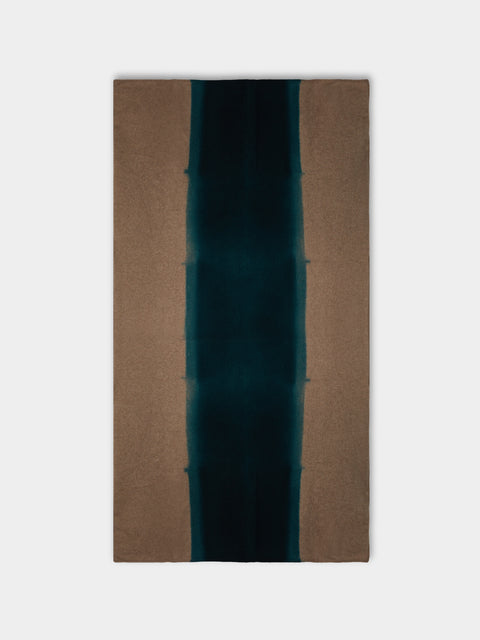 Suzusan - Shibori Cashmere Travel Shawl | One Size - Beige - ABASK - 