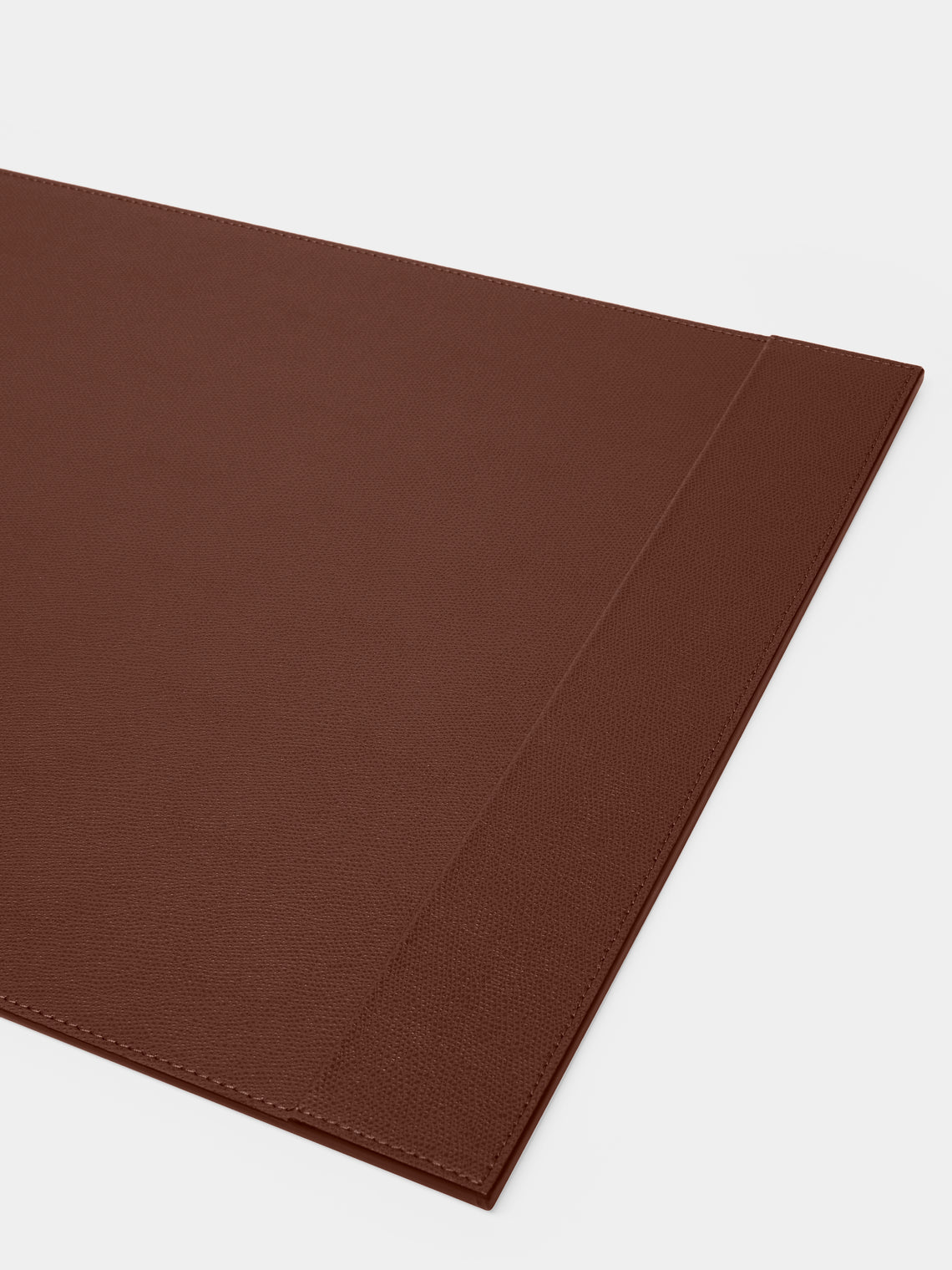 Giobagnara - Douglas Leather Desk Blotter - Brown - ABASK