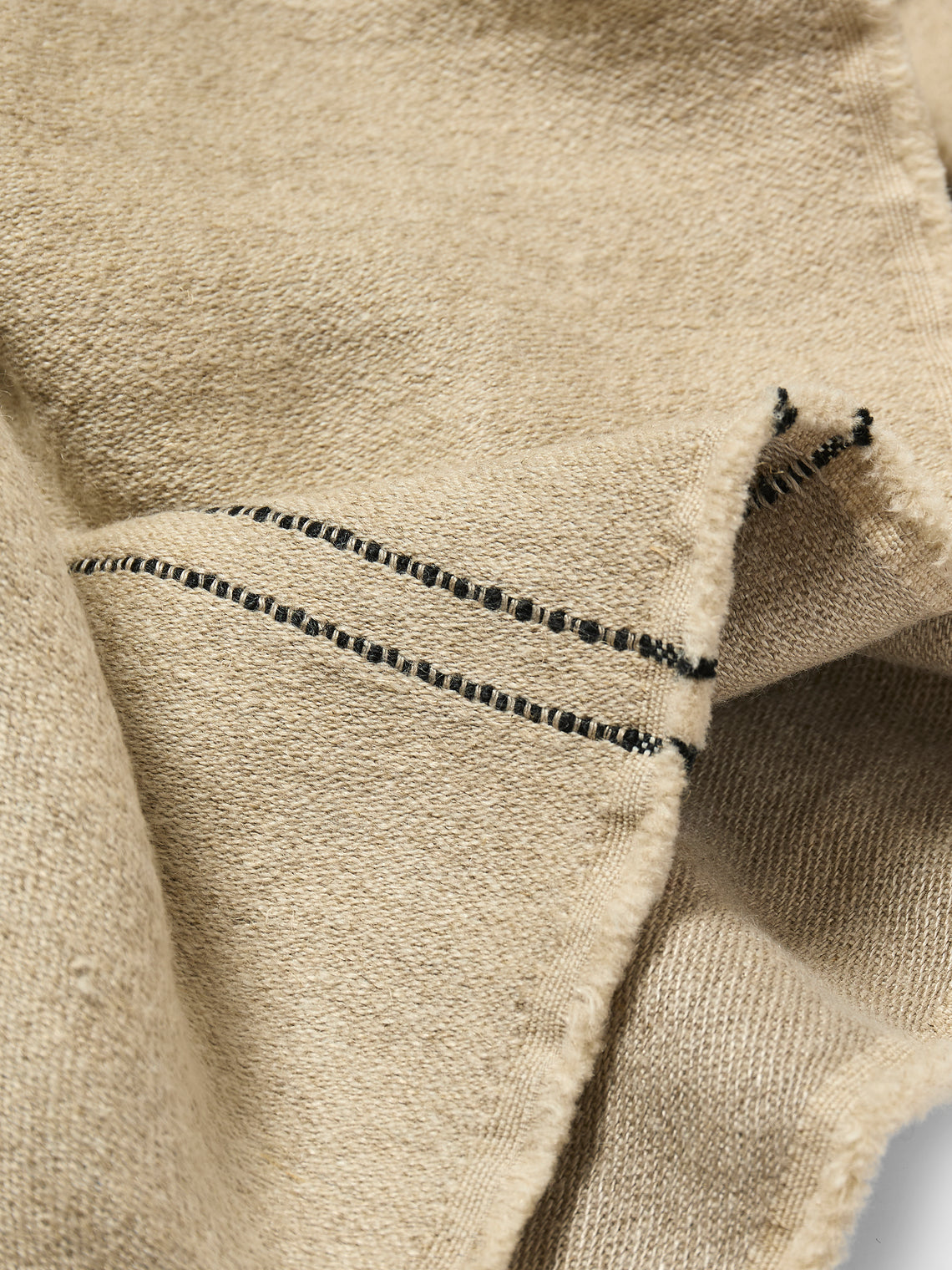 Libeco - The Moroccan Stripe Belgian Linen Coverlet - Natural - ABASK