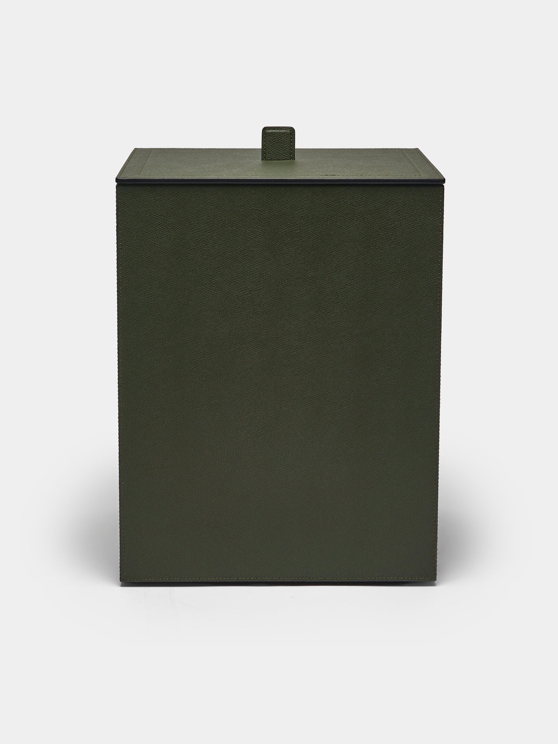 Giobagnara - Walter Leather Wastepaper Bin - Green - ABASK - 