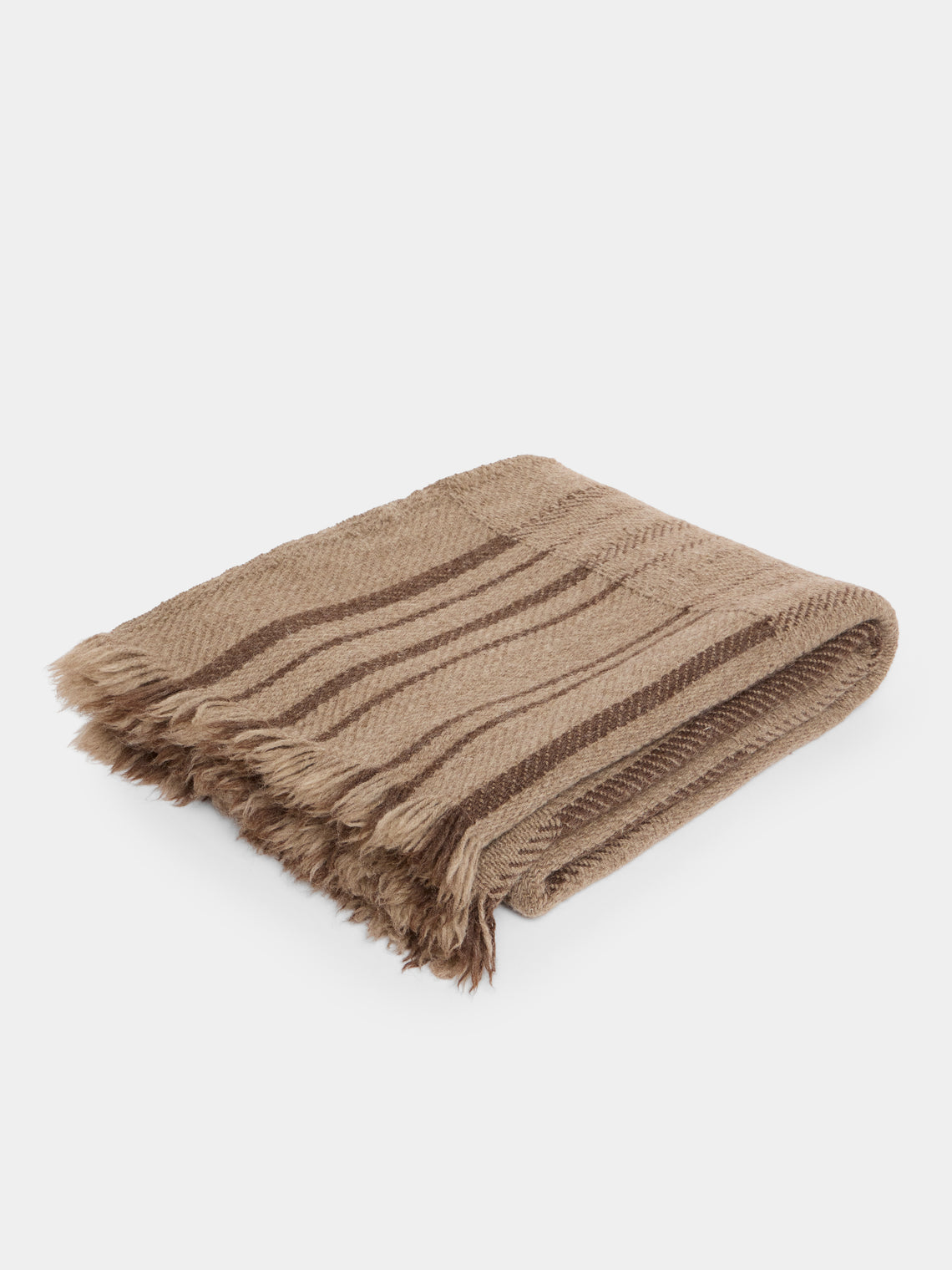 de Le Cuona - Herder Wool Throw (78.5in/2m) - Brown - ABASK