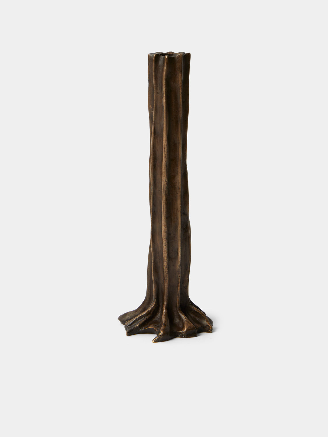 Studio Palatin - | Set of 4 | Arbor Bronze Candlesticks - Bronze - ABASK