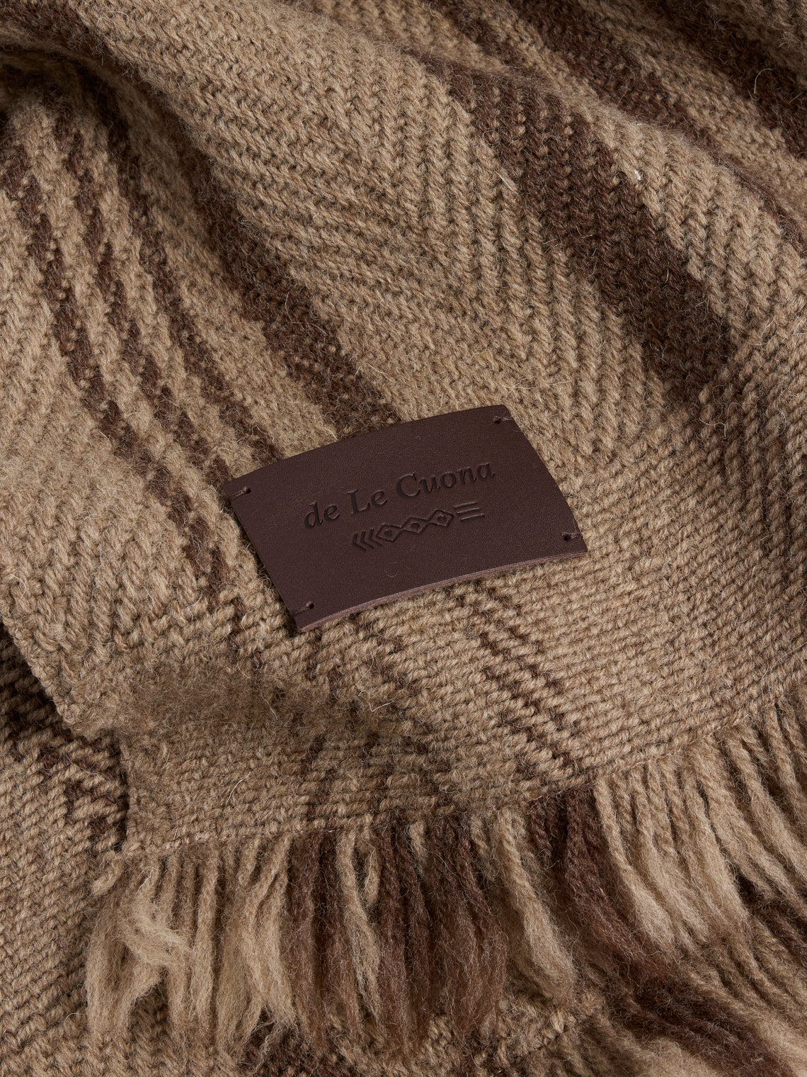 de Le Cuona - Herder Wool Throw (78.5in/2m) - Brown - ABASK