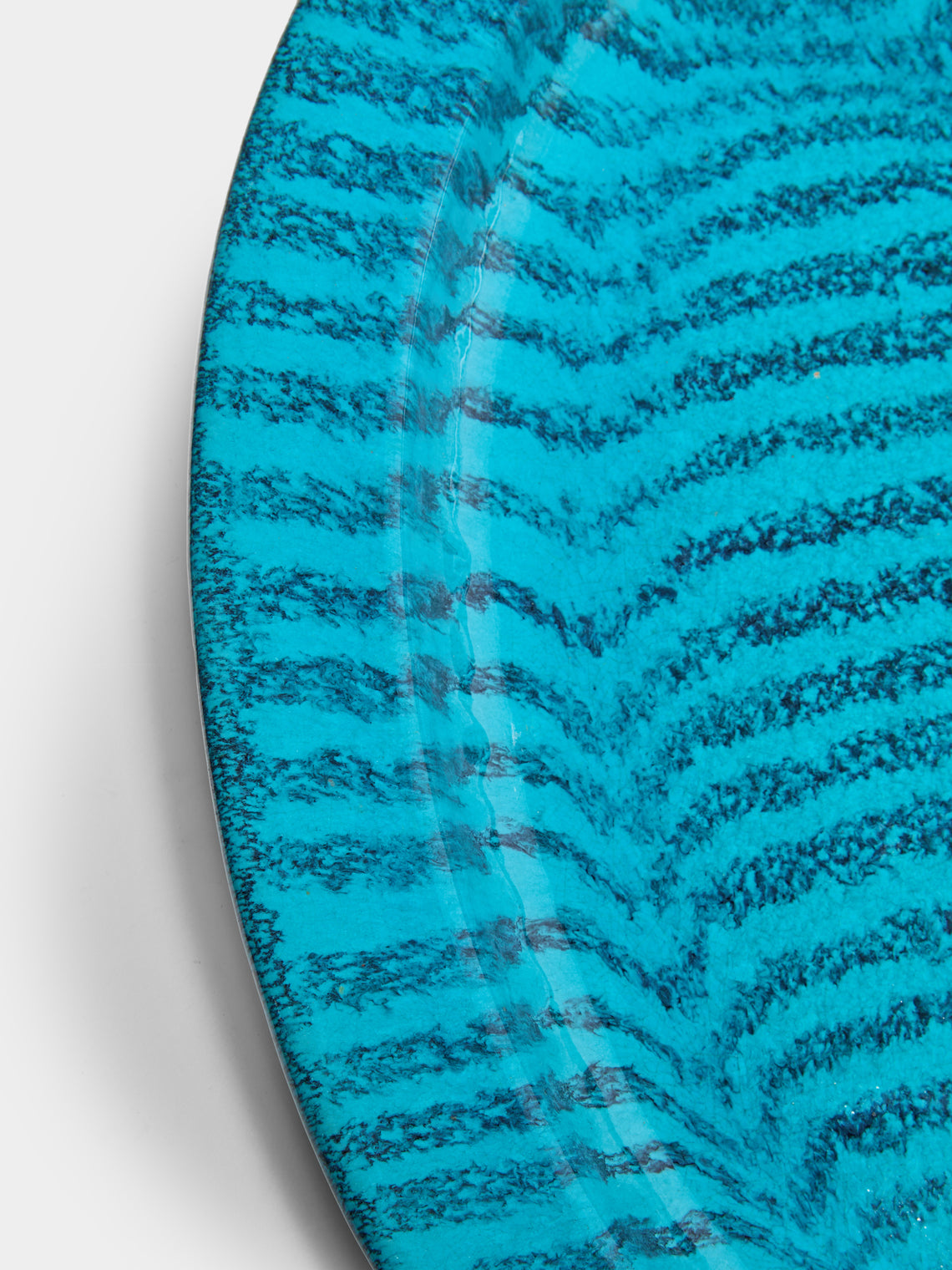 Vintage Montpellier - 1950s Robert Picault Ceramic Serving Platter - Clear - ABASK