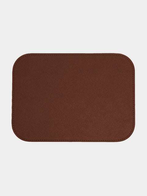 Giobagnara - Polo Leather Mouse Pad - Brown - ABASK - 