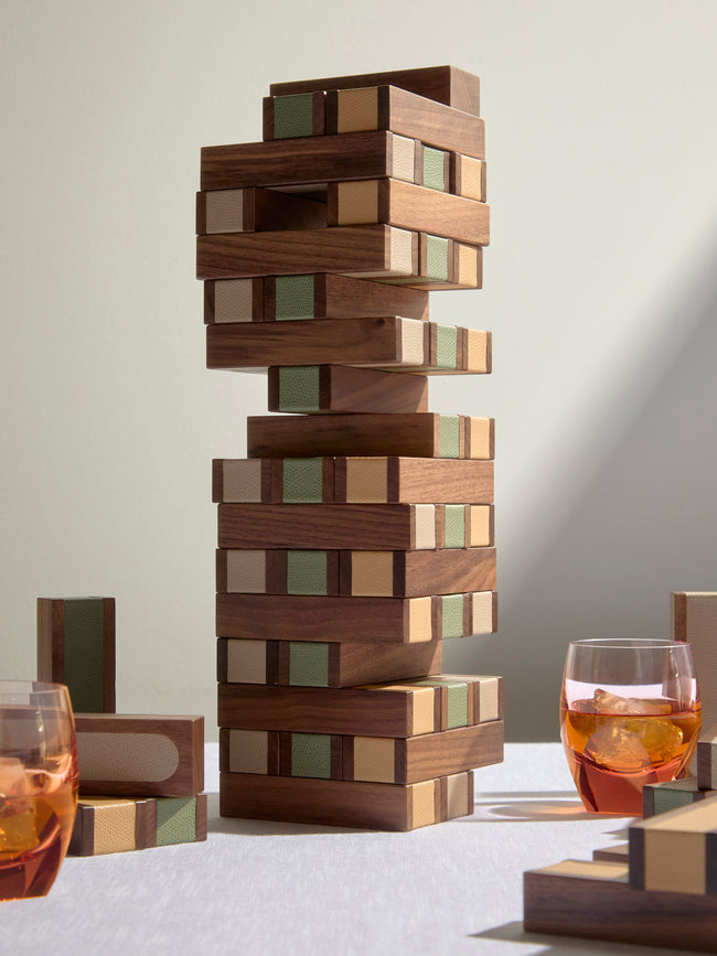 Pinetti - Leather Pisa Tower Set - Beige - ABASK