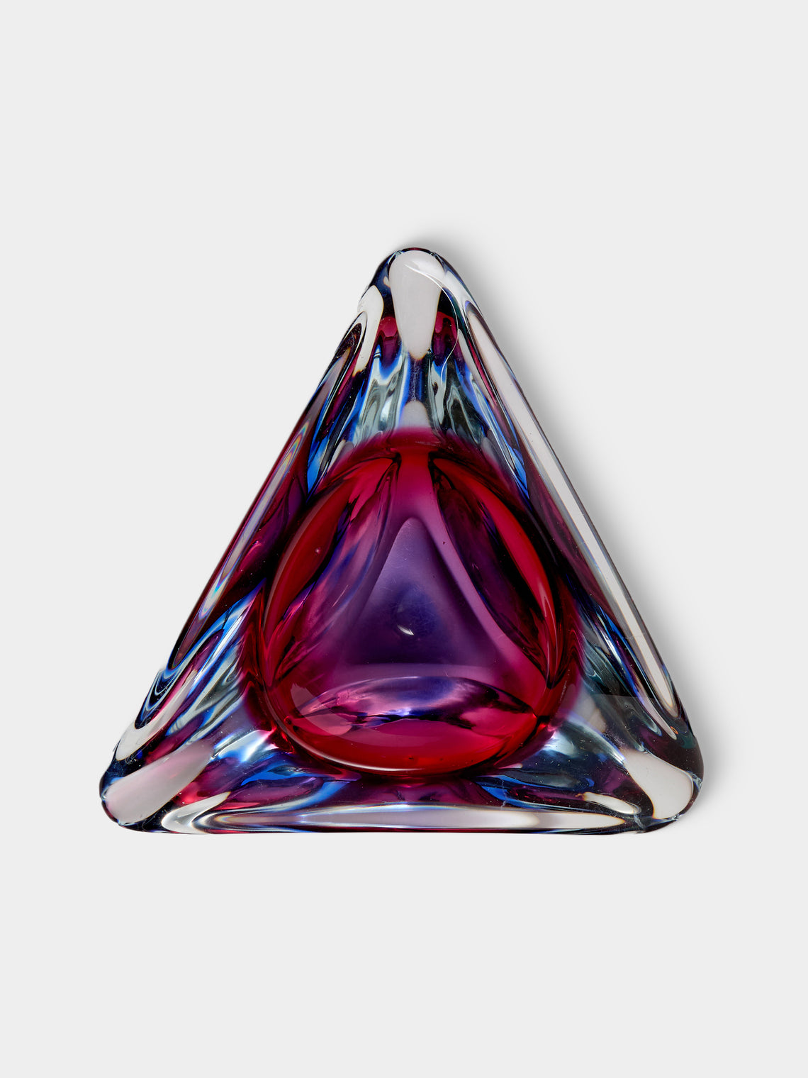 Antique and Vintage - Mid-Century Murano Glass Ashtray - Purple - ABASK