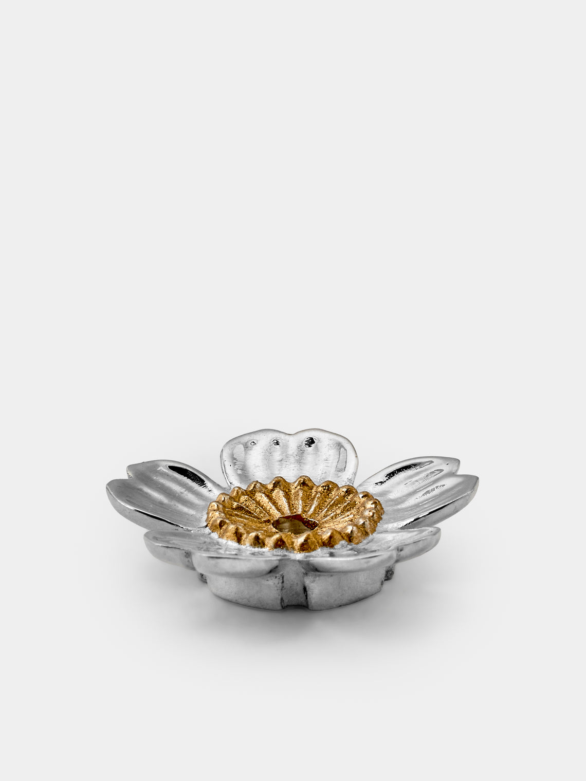 Seikado - Cherry Blossom Sterling Silver Incense Holder - Silver - ABASK