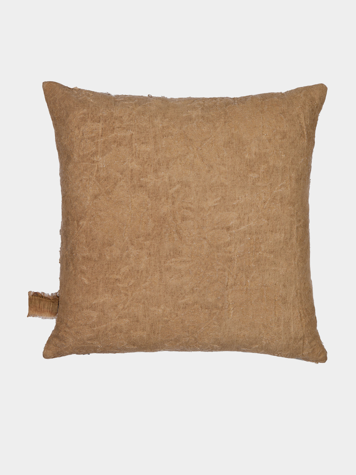 The House of Lyria - Zosimo Linen and Cotton Cushion (19.5in/50cm) - Cream - ABASK