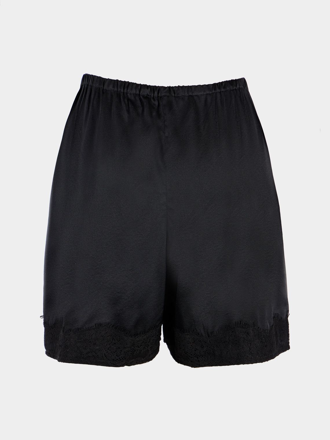 Ryan Roche - Silk Mini Shorts | Size: S - Black - ABASK