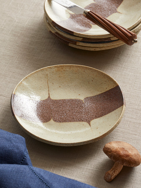 Makidani-gama - No. 1 Nerikomi Ceramic Plates – 6in/15cm (Set of 5) - Multiple - ABASK