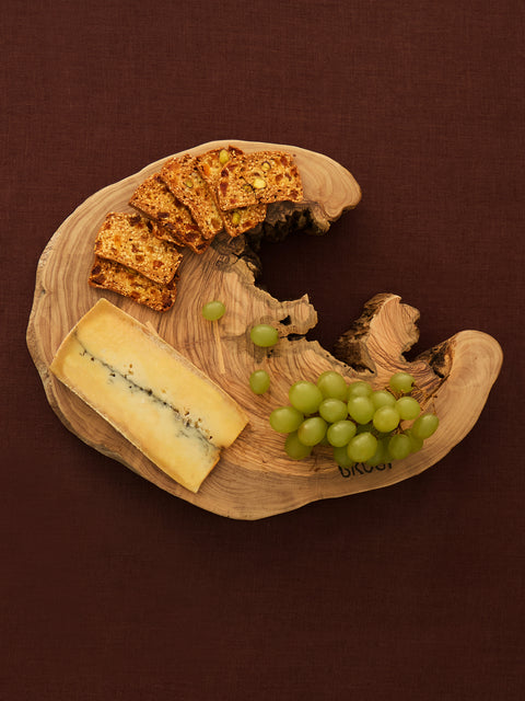 Art Brugi - Hand-Carved Olivewood Cheese Board - Brown - ABASK