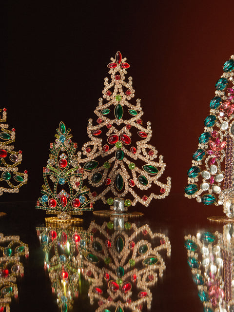 Antique and Vintage - 1930s Czech Jewelled Large Christmas Tree -  - ABASK