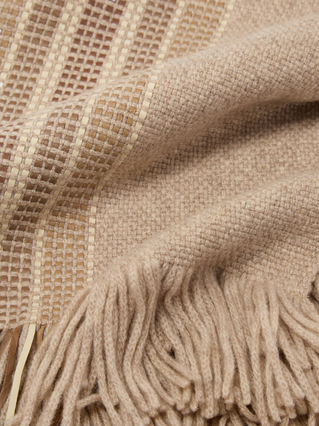 Alonpi - Diana Cashmere Blanket (75in/1.9m) - brown - ABASK