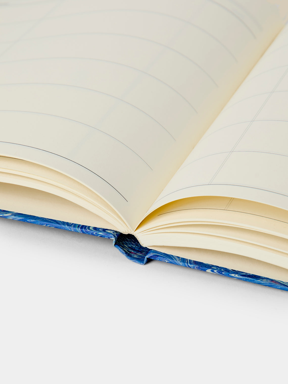 Giannini Firenze - Hand-Marbled Guest Book - Blue - ABASK