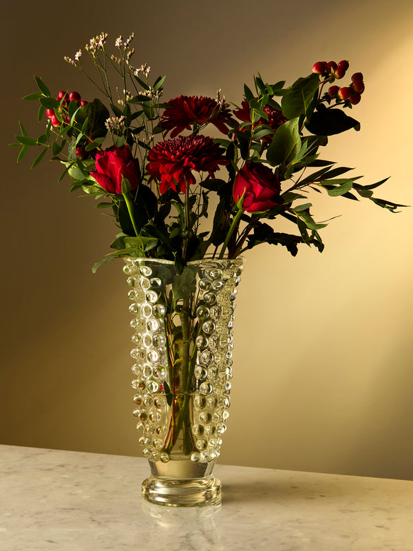 Antique and Vintage - 1930s Ercole Barovier Glass Vase (12in/30.5cm) - Clear - ABASK