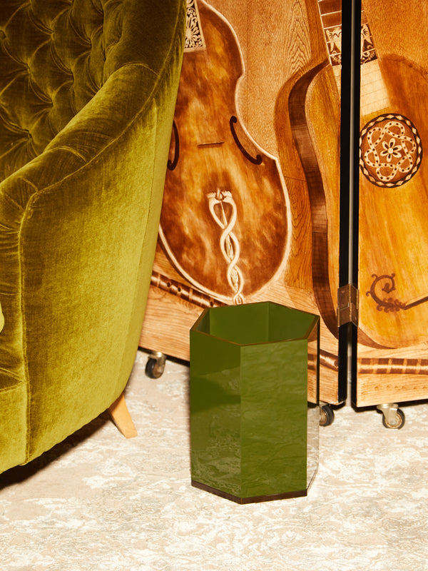 The Lacquer Company - Lacquered Hexagonal Bin -  - ABASK