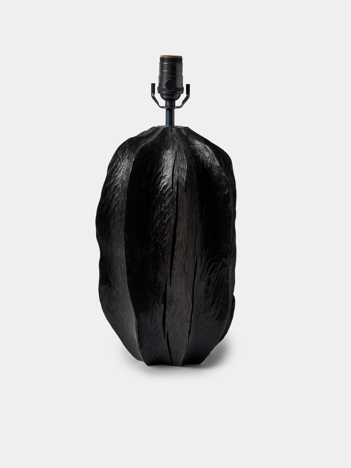 Jamie Gaunt Designs - No. 11 Scorched Oak Table Lamp - Brown - ABASK - 