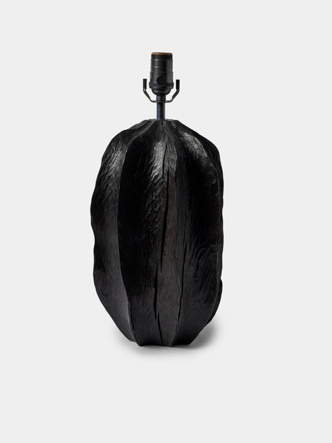 Jamie Gaunt Designs - No. 11 Scorched Oak Table Lamp - Brown - ABASK - 