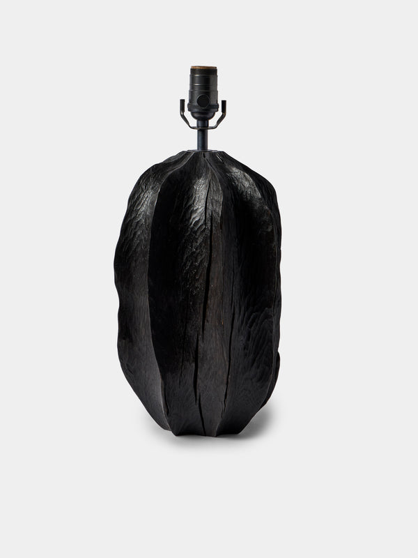 Jamie Gaunt Designs - No. 11 Scorched Oak Table Lamp - Brown - ABASK - 