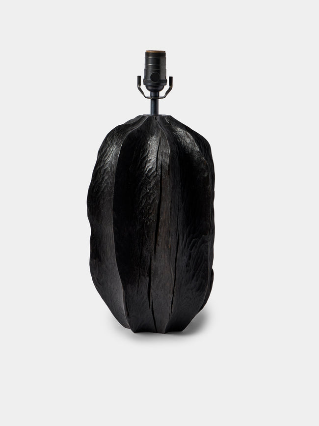 Jamie Gaunt Designs - No. 11 Scorched Oak Table Lamp - Brown - ABASK - 