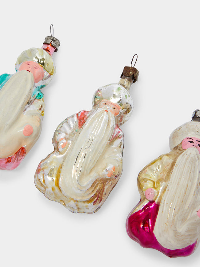 Antique and Vintage - 1950s Three Wise Men Glass Tree Decorations (Set of 3) -  - ABASK