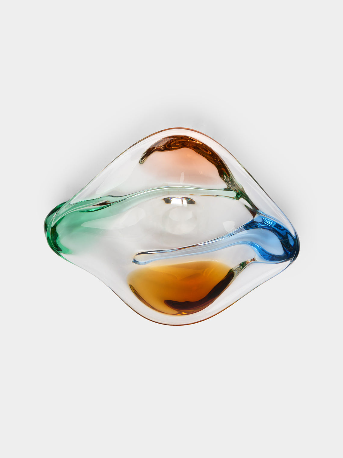 1970s Bohemian Glass Bowl