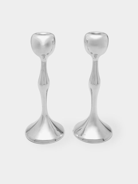 Antique and Vintage - 20th-Century Sterling Silver Ferre Wobbly Candlesticks (Set of 2) -  - ABASK - 