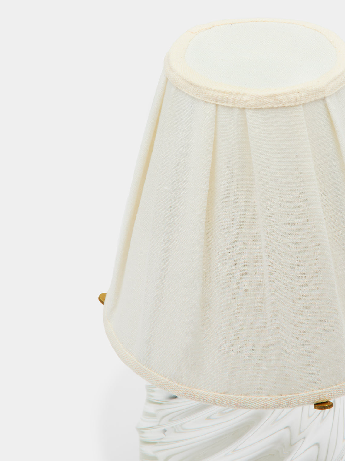 Yali Glass - Twist Bar Hand-Blown Murano Glass Portable Lamp - Clear - ABASK