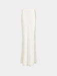Ryan Roche - Silk Bias Long Skirt | Size: S - Ivory - ABASK - 