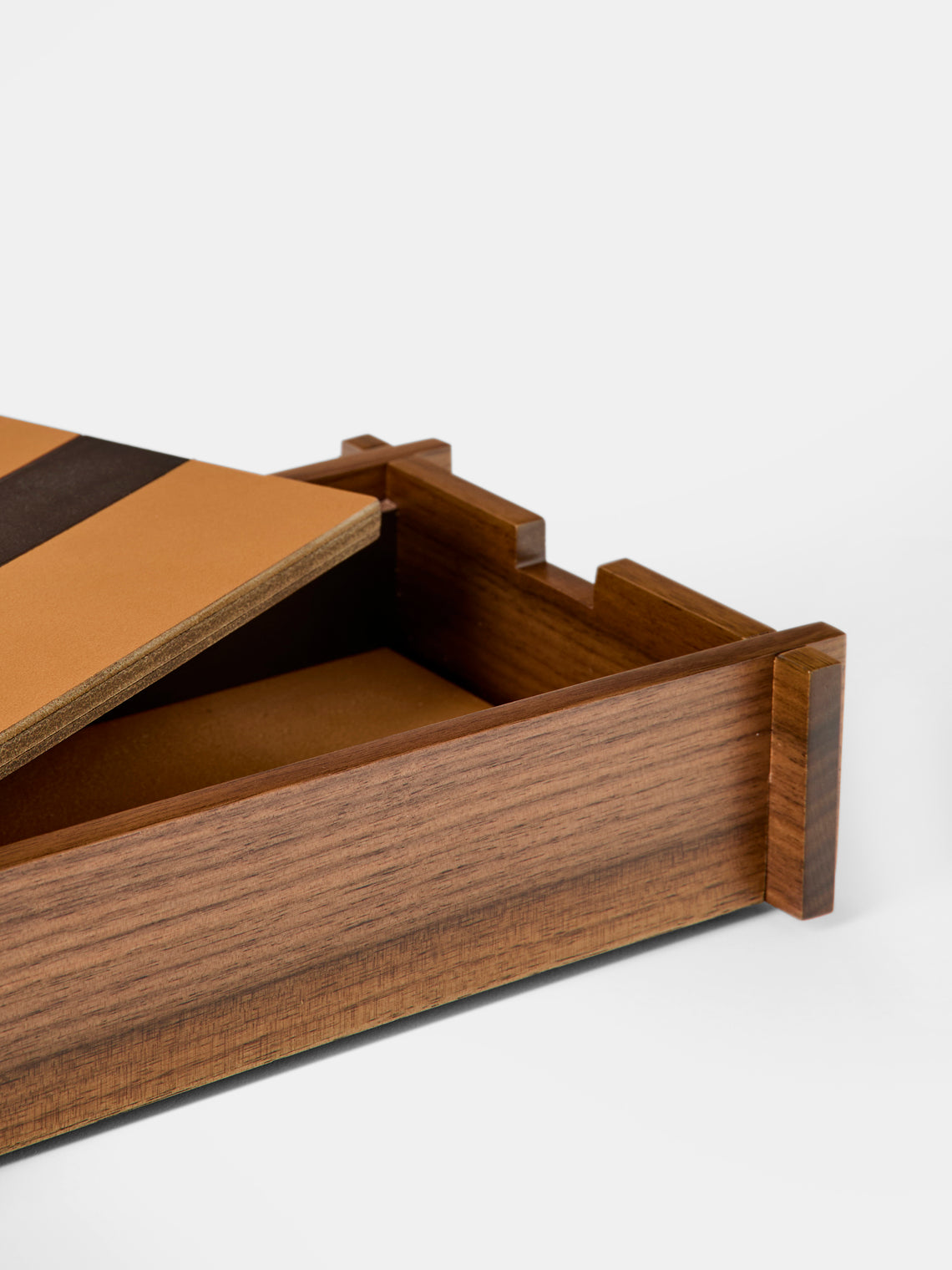 Giobagnara - Structura Leather and Wood Box - Brown - ABASK