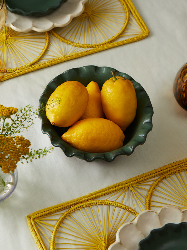 Perla Valtierra - Hand-Glazed Ceramic Small Serving Bowl -  - ABASK