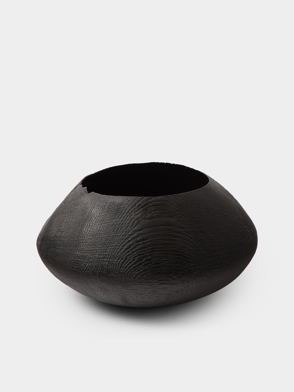 Friedemann Buehler - Hand-Turned Oak Bowl - Black - ABASK - 