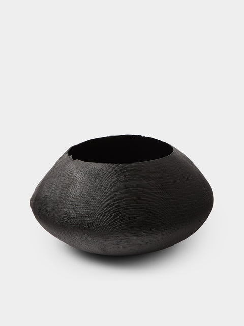 Friedemann Buehler - Hand-Turned Oak Bowl - Black - ABASK - 