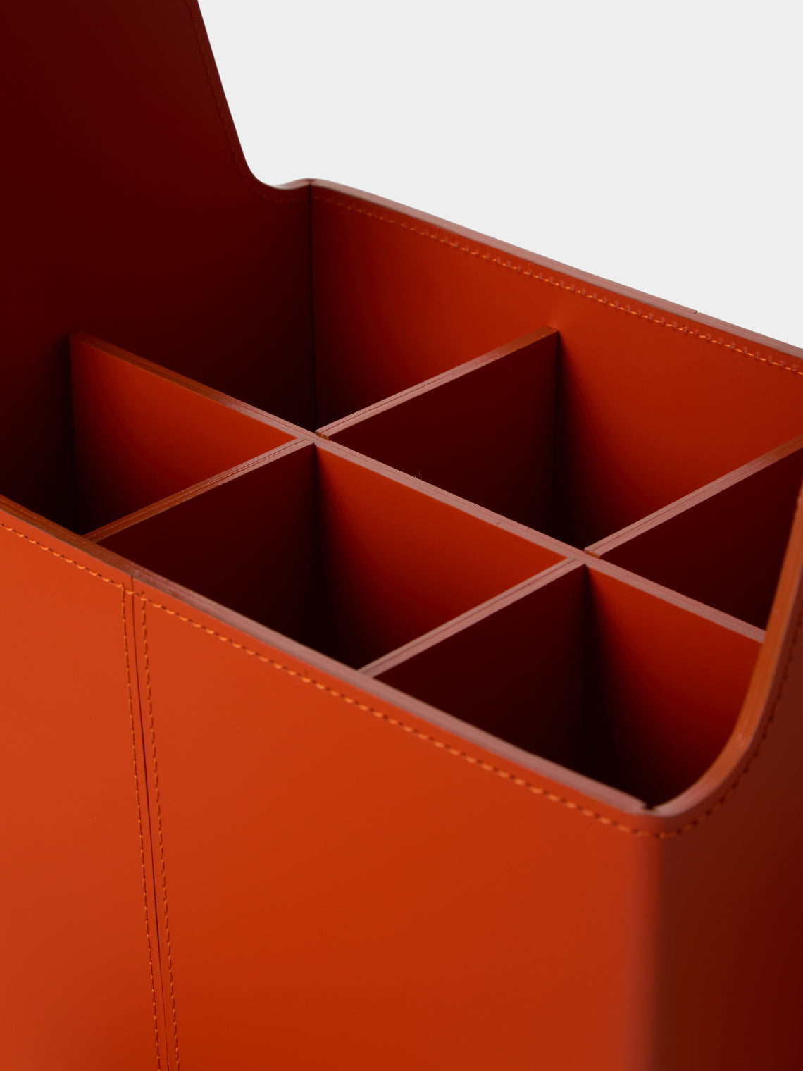 RUDI - Circuit Leather Bottle Carrier - Red - ABASK