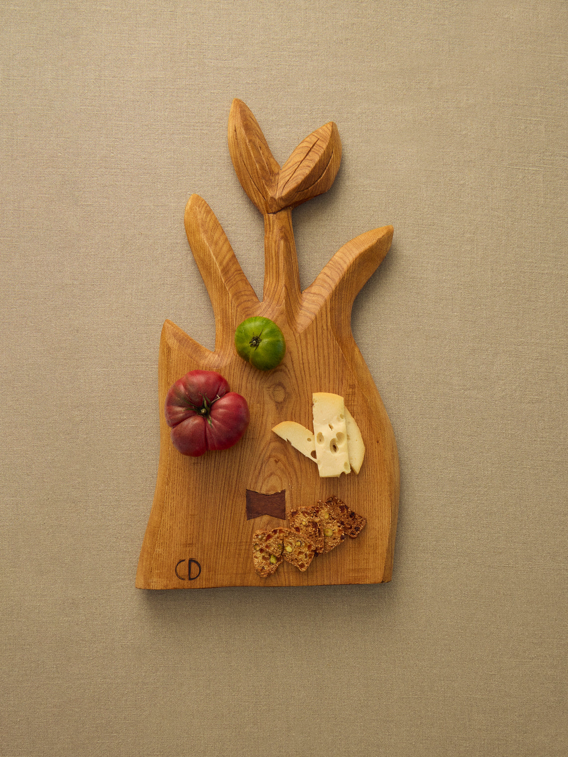Eliot Daguet - Hand-Carved Ash Serving Board - Natural - ABASK