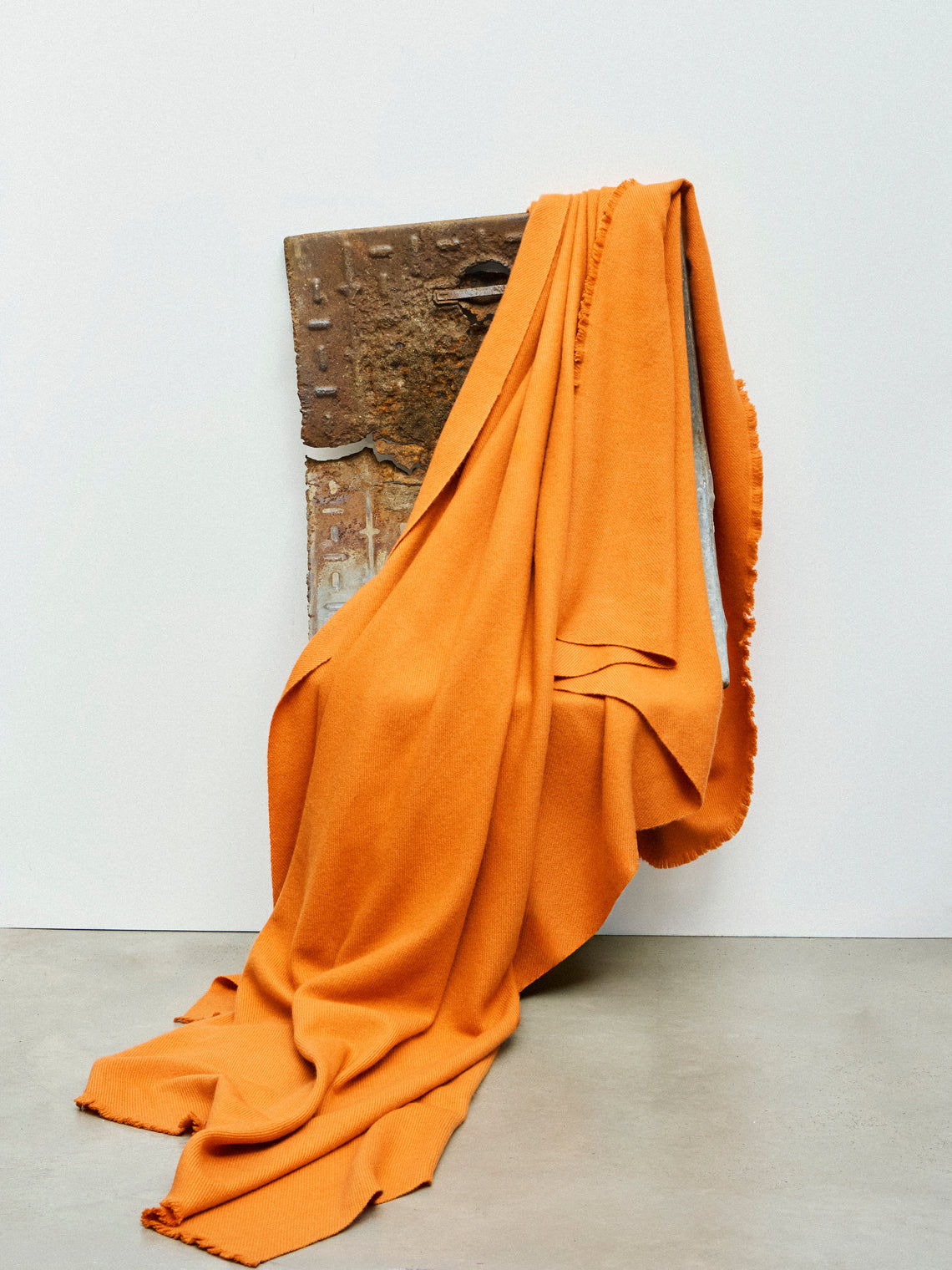 Denis Colomb - Himalayan Cashmere Throw (79in/2m) - Orange - ABASK