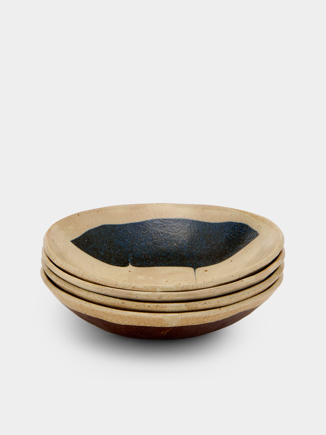 Makidani-gama - No. 2 Nerikomi Ceramic Plates – 10in/25cm (Set of 4) - Multiple - ABASK