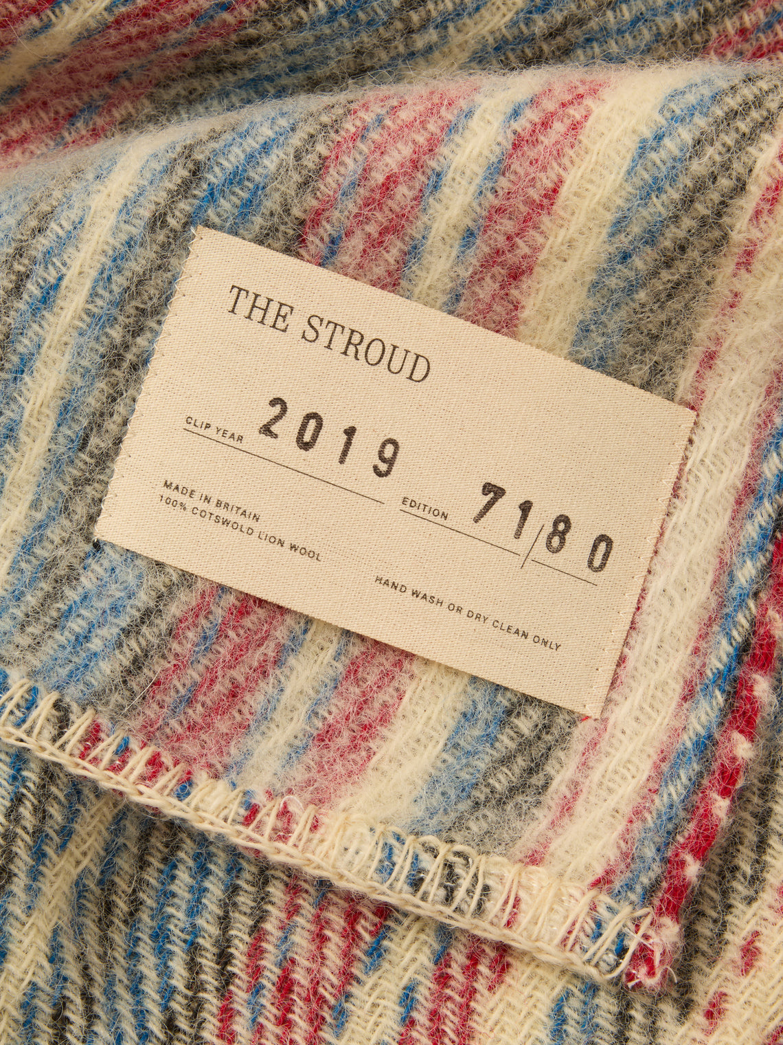 The Stroud - Village Fete Cotswold Lion Wool Blanket (79in/2m) - Multiple - ABASK