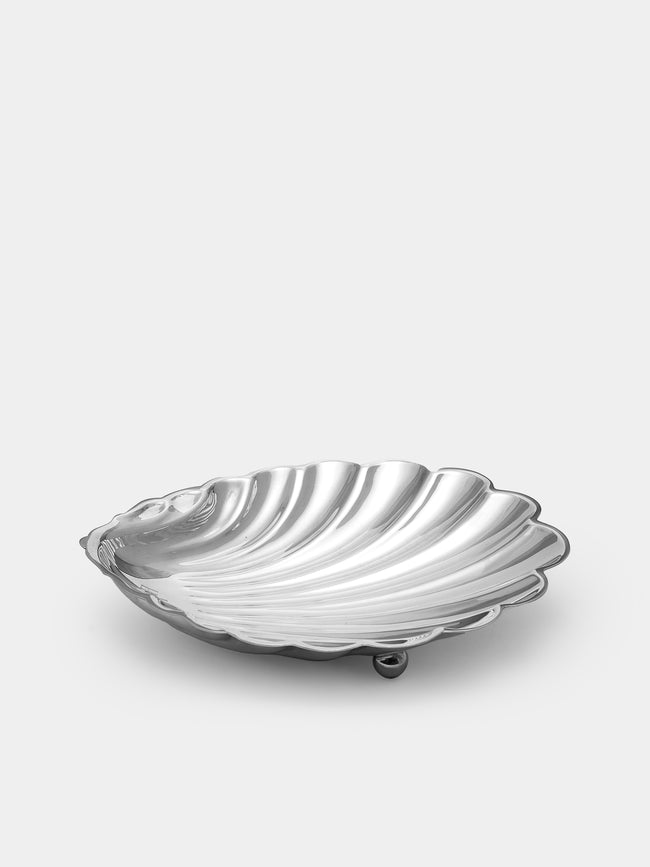 Antique and Vintage - 1940s Silver Large Shell -  - ABASK - 