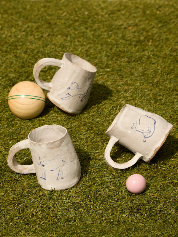 Liz Rowland - Fox Hand-Painted Ceramic Mug -  - ABASK