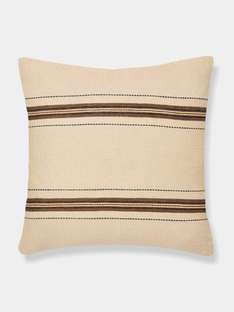 Libeco - Vourkari Belgian Linen Cushion (25in/63cm) - Cream - ABASK - 
