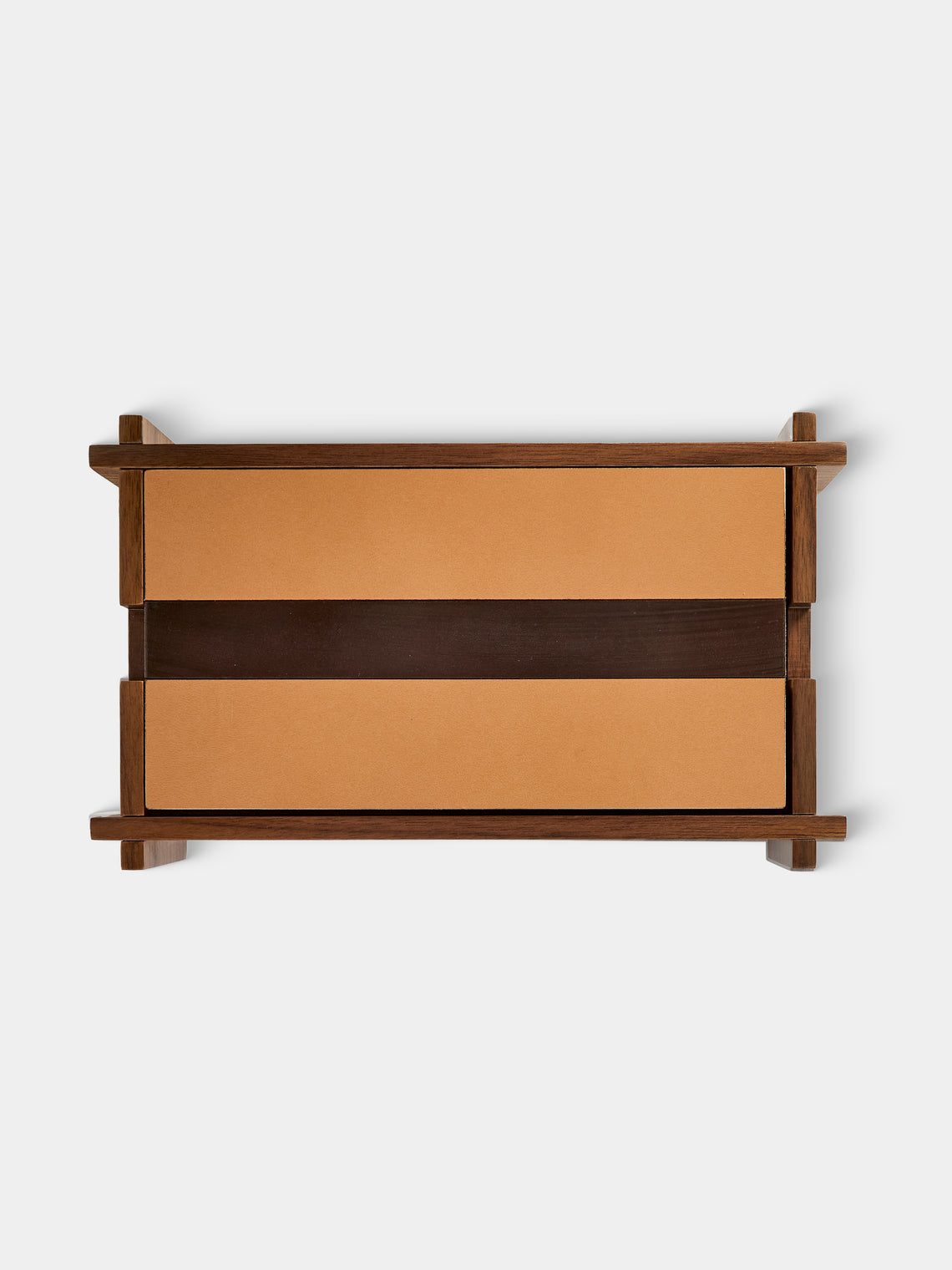 Giobagnara - Structura Leather and Wood Box - Brown - ABASK