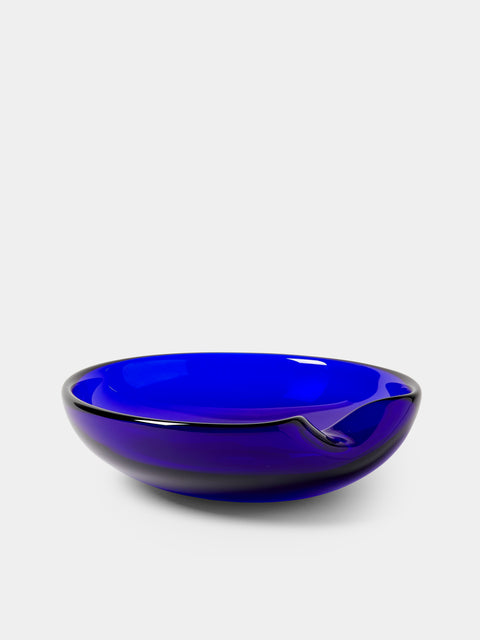 Antique and Vintage - 1960s Seguso Glass Bowl - Blue - ABASK - 