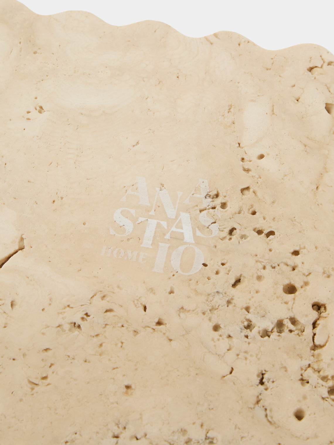 Anastasio Home - 512 Marble Tray (16in/40.5cm) - Beige - ABASK