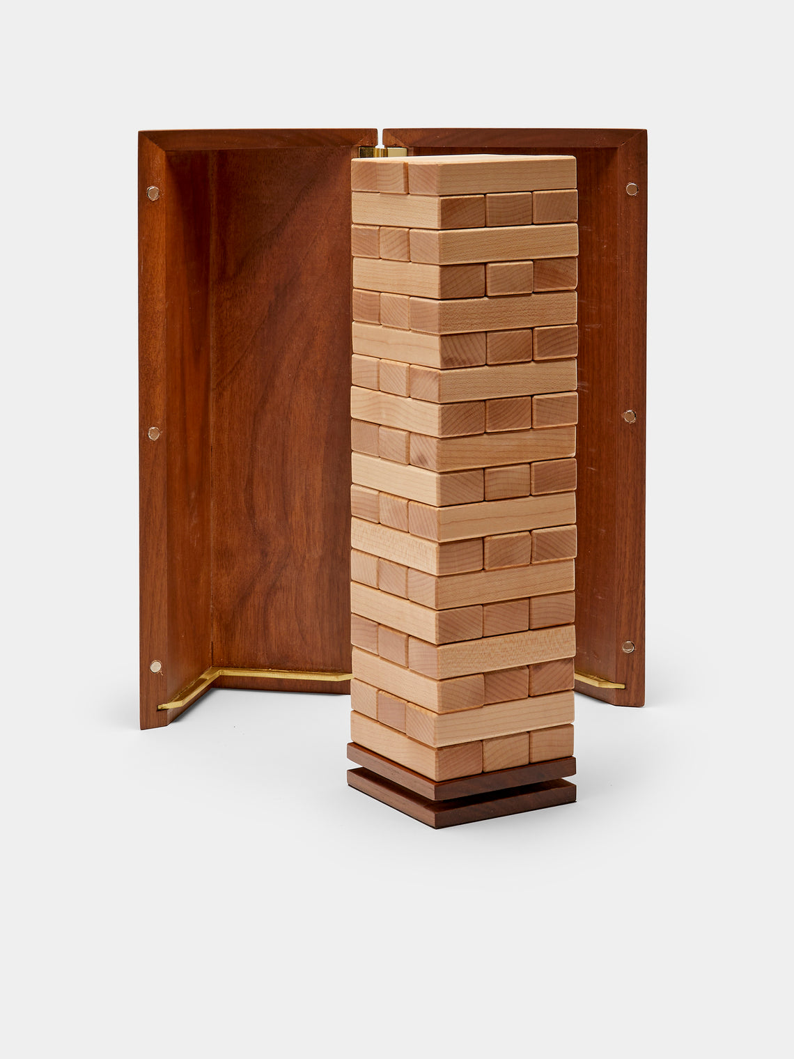 Corbet - Wood Tower Block - Dark Brown - ABASK