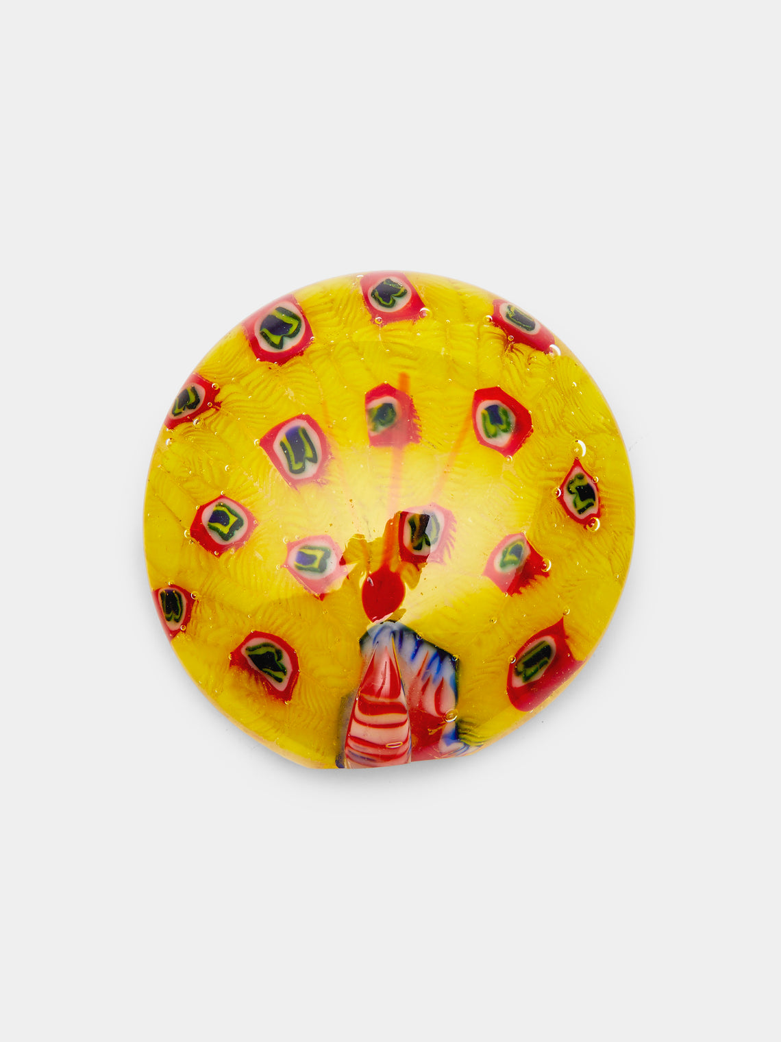 Antique and Vintage - 1930s Murano Glass Paperweight - Yellow - ABASK