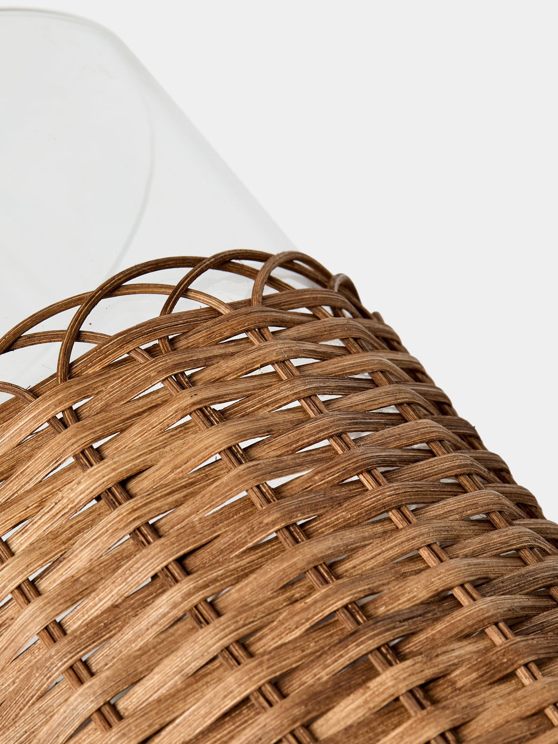 Pigment France - Wideville Rattan Large Candle Holder - Brown - ABASK