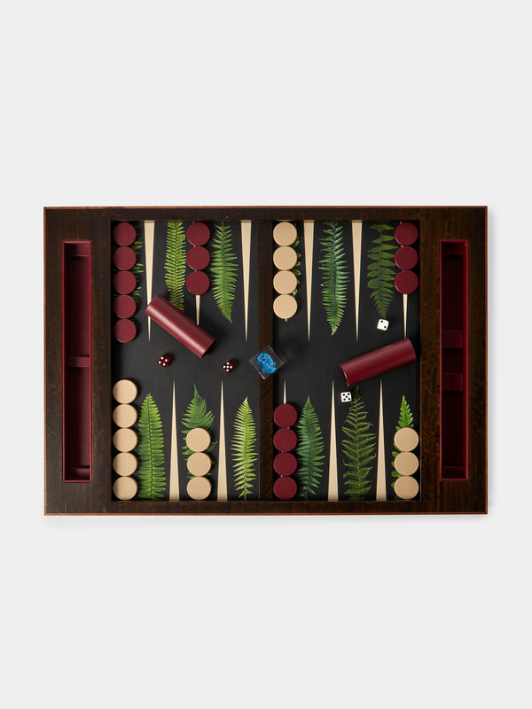 Alexandra Llewellyn - Forest Fern Wood Backgammon Set - Brown - ABASK - 